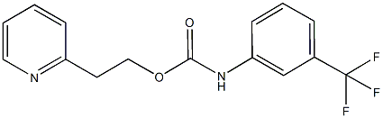 2-(2-pyridinyl)ethyl 3-(trifluoromethyl)phenylcarbamate 结构式