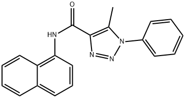 5-methyl-N-(1-naphthyl)-1-phenyl-1H-1,2,3-triazole-4-carboxamide 化学構造式