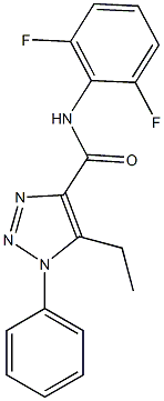 N-(2,6-difluorophenyl)-5-ethyl-1-phenyl-1H-1,2,3-triazole-4-carboxamide Structure