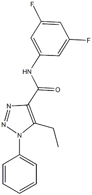 N-(3,5-difluorophenyl)-5-ethyl-1-phenyl-1H-1,2,3-triazole-4-carboxamide Structure