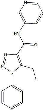 5-ethyl-1-phenyl-N-(3-pyridinyl)-1H-1,2,3-triazole-4-carboxamide Structure