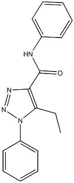 5-ethyl-N,1-diphenyl-1H-1,2,3-triazole-4-carboxamide 结构式