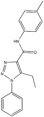 5-ethyl-N-(4-methylphenyl)-1-phenyl-1H-1,2,3-triazole-4-carboxamide|