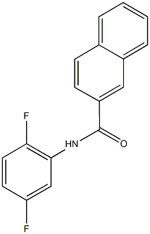 N-(2,5-difluorophenyl)-2-naphthamide 结构式