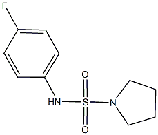 N-(4-fluorophenyl)-1-pyrrolidinesulfonamide Struktur