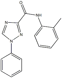 N-(2-methylphenyl)-1-phenyl-1H-1,2,4-triazole-3-carboxamide Structure