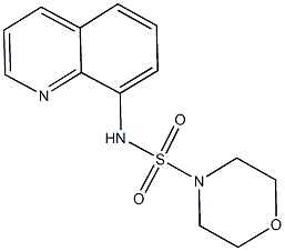 N-(8-quinolinyl)-4-morpholinesulfonamide 结构式