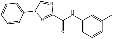 N-(3-methylphenyl)-1-phenyl-1H-1,2,4-triazole-3-carboxamide Structure