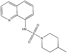 4-methyl-N-(8-quinolinyl)-1-piperidinesulfonamide Structure