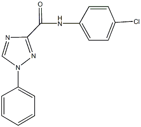 N-(4-chlorophenyl)-1-phenyl-1H-1,2,4-triazole-3-carboxamide 结构式