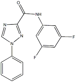 N-(3,5-difluorophenyl)-1-phenyl-1H-1,2,4-triazole-3-carboxamide Structure