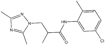 N-(5-chloro-2-methylphenyl)-3-(3,5-dimethyl-1H-1,2,4-triazol-1-yl)-2-methylpropanamide Structure