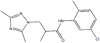 N-(5-chloro-2-methylphenyl)-3-(3,5-dimethyl-1H-1,2,4-triazol-1-yl)-2-methylpropanamide|