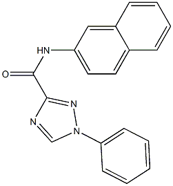 N-(2-naphthyl)-1-phenyl-1H-1,2,4-triazole-3-carboxamide 化学構造式