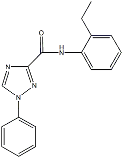 N-(2-ethylphenyl)-1-phenyl-1H-1,2,4-triazole-3-carboxamide Struktur