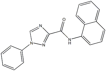 N-(1-naphthyl)-1-phenyl-1H-1,2,4-triazole-3-carboxamide Struktur