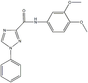 N-(3,4-dimethoxyphenyl)-1-phenyl-1H-1,2,4-triazole-3-carboxamide,927639-79-0,结构式