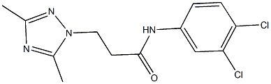 N-(3,4-dichlorophenyl)-3-(3,5-dimethyl-1H-1,2,4-triazol-1-yl)propanamide Struktur