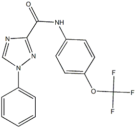 1-phenyl-N-[4-(trifluoromethoxy)phenyl]-1H-1,2,4-triazole-3-carboxamide Structure