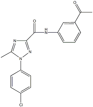 N-(3-acetylphenyl)-1-(4-chlorophenyl)-5-methyl-1H-1,2,4-triazole-3-carboxamide Structure