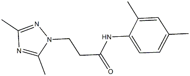 N-(2,4-dimethylphenyl)-3-(3,5-dimethyl-1H-1,2,4-triazol-1-yl)propanamide,927640-02-6,结构式