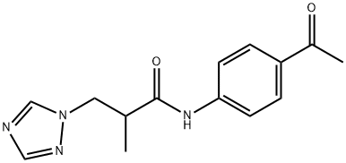 N-(4-acetylphenyl)-2-methyl-3-(1H-1,2,4-triazol-1-yl)propanamide Structure