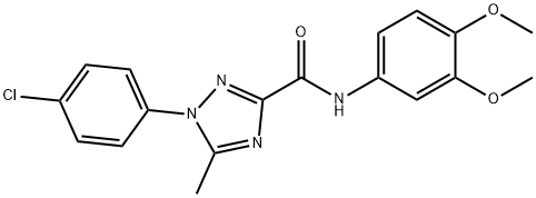 1-(4-chlorophenyl)-N-(3,4-dimethoxyphenyl)-5-methyl-1H-1,2,4-triazole-3-carboxamide|