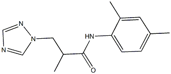 N-(2,4-dimethylphenyl)-2-methyl-3-(1H-1,2,4-triazol-1-yl)propanamide Structure