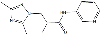 927640-13-9 3-(3,5-dimethyl-1H-1,2,4-triazol-1-yl)-2-methyl-N-(3-pyridinyl)propanamide