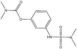 3-{[(dimethylamino)sulfonyl]amino}phenyl dimethylcarbamate 化学構造式