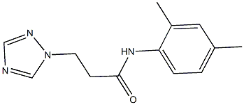 N-(2,4-dimethylphenyl)-3-(1H-1,2,4-triazol-1-yl)propanamide 结构式