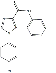 1-(4-chlorophenyl)-N-(3-methylphenyl)-1H-1,2,4-triazole-3-carboxamide,927640-27-5,结构式