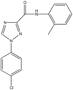 1-(4-chlorophenyl)-N-(2-methylphenyl)-1H-1,2,4-triazole-3-carboxamide|