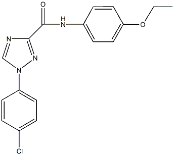 1-(4-chlorophenyl)-N-(4-ethoxyphenyl)-1H-1,2,4-triazole-3-carboxamide,927640-39-9,结构式
