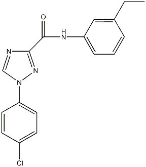 1-(4-chlorophenyl)-N-(3-ethylphenyl)-1H-1,2,4-triazole-3-carboxamide Structure