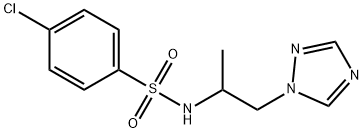 4-chloro-N-[1-methyl-2-(1H-1,2,4-triazol-1-yl)ethyl]benzenesulfonamide Struktur