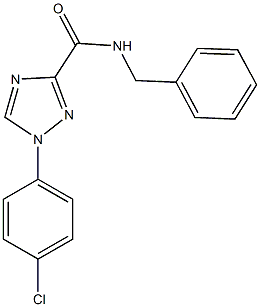 N-benzyl-1-(4-chlorophenyl)-1H-1,2,4-triazole-3-carboxamide,927640-54-8,结构式