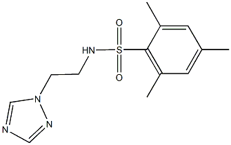 2,4,6-trimethyl-N-[2-(1H-1,2,4-triazol-1-yl)ethyl]benzenesulfonamide|