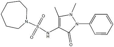 927640-60-6 N-(1,5-dimethyl-3-oxo-2-phenyl-2,3-dihydro-1H-pyrazol-4-yl)-1-azepanesulfonamide