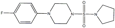 1-(4-fluorophenyl)-4-(1-pyrrolidinylsulfonyl)piperazine|