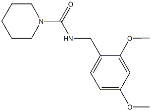 N-(2,4-dimethoxybenzyl)-1-piperidinecarboxamide Structure