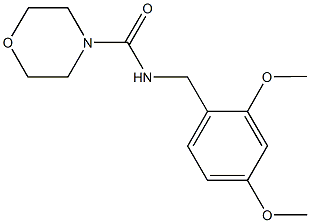 N-(2,4-dimethoxybenzyl)-4-morpholinecarboxamide Structure