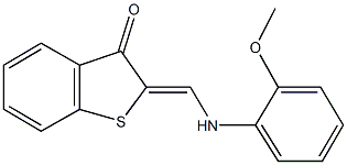 2-[(2-methoxyanilino)methylene]-1-benzothiophen-3(2H)-one Structure