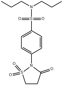 4-(1,1-dioxido-3-oxo-2-isothiazolidinyl)-N,N-dipropylbenzenesulfonamide Structure