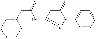 2-(4-morpholinyl)-N-(5-oxo-1-phenyl-4,5-dihydro-1H-pyrazol-3-yl)acetamide Structure