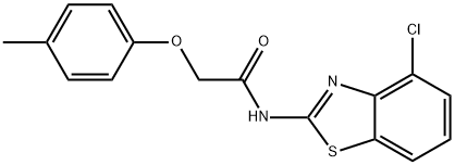 N-(4-chloro-1,3-benzothiazol-2-yl)-2-(4-methylphenoxy)acetamide Struktur