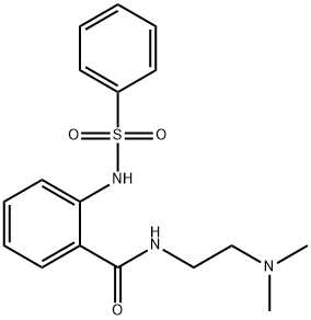 N-[2-(dimethylamino)ethyl]-2-[(phenylsulfonyl)amino]benzamide Structure