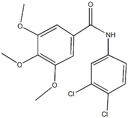 N-(3,4-dichlorophenyl)-3,4,5-trimethoxybenzamide Struktur