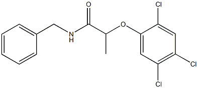 N-benzyl-2-(2,4,5-trichlorophenoxy)propanamide Structure