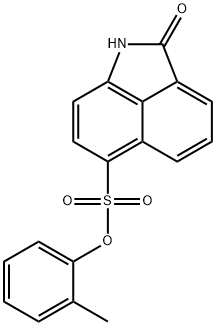 2-methylphenyl 2-oxo-1,2-dihydrobenzo[cd]indole-6-sulfonate Structure